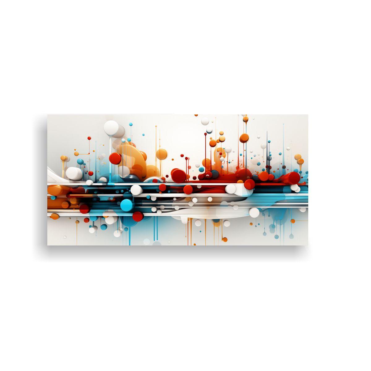 Cuadro Abstracto Elegante Para Decoración Moderna 160x80cm-0