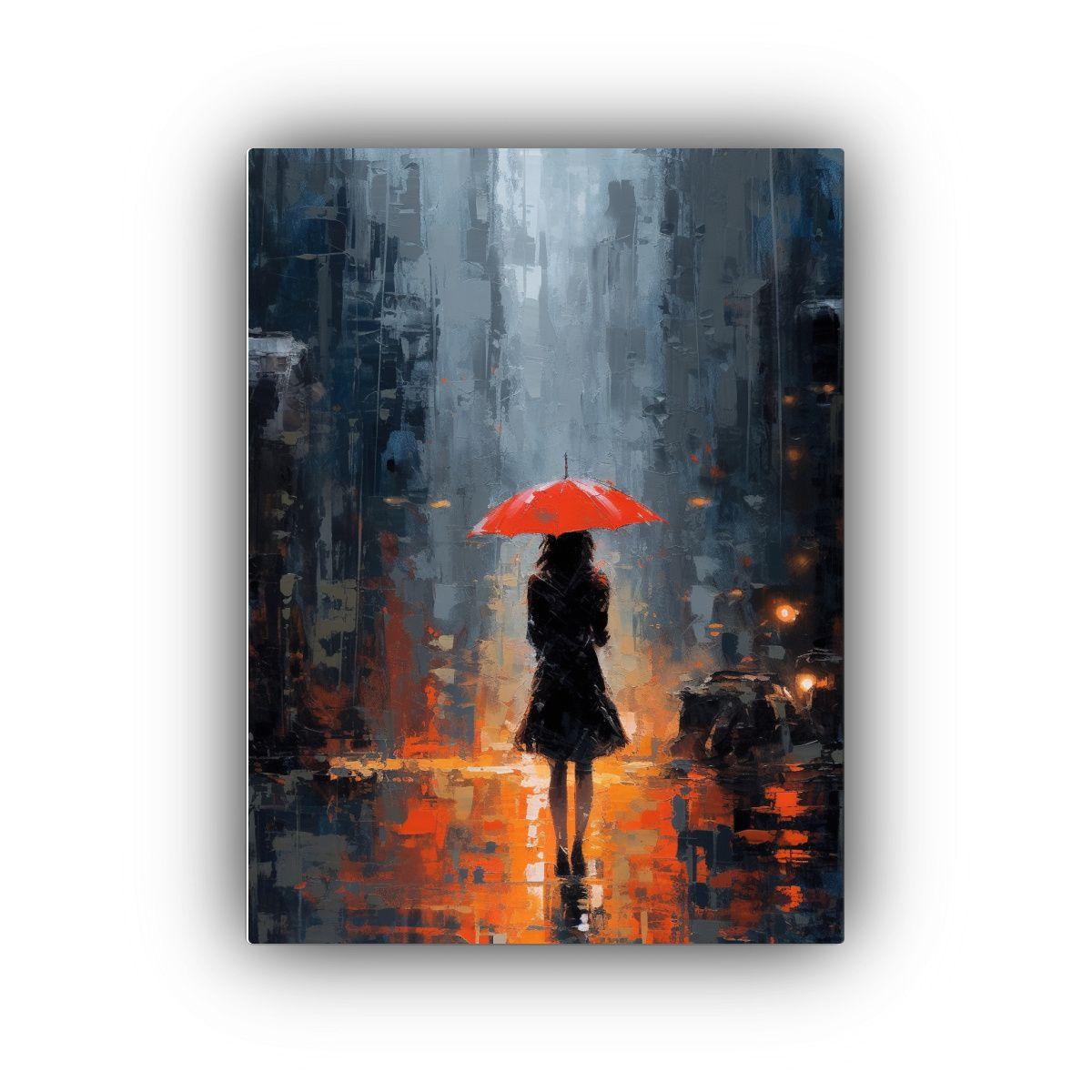 Cuadro Abstracto Cinemático Con Movimiento Para Decoración 30x45cm-0