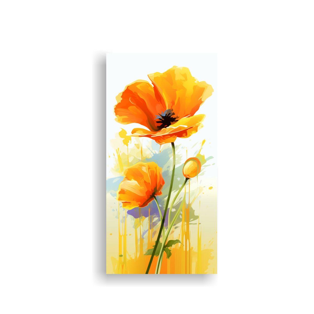 Cuadro Moderno De Lienzo Con Elegantes Líneas 20x40cm-0