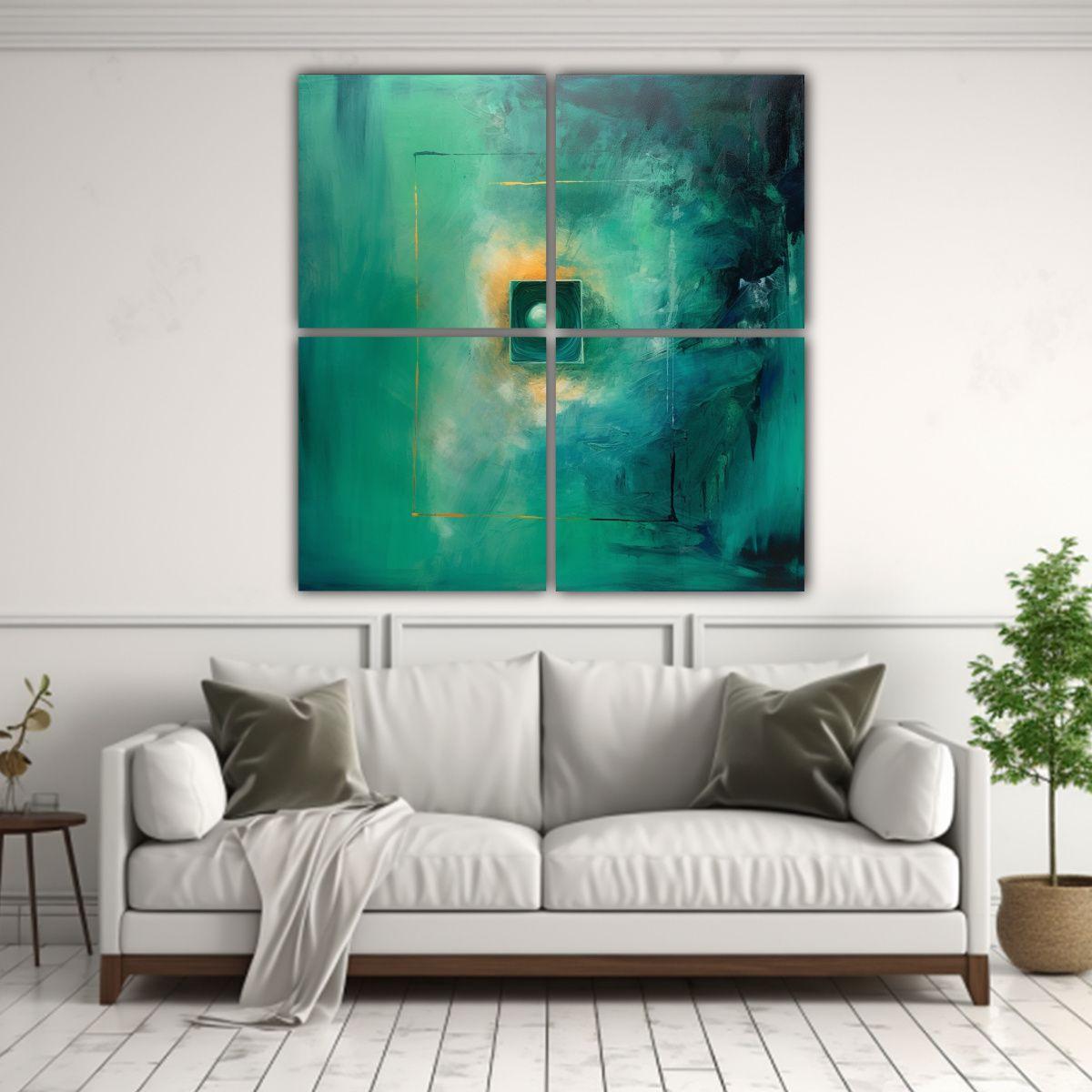 Pinturas Decorativas Abstractas De Naturaleza 60x60 Cm-2