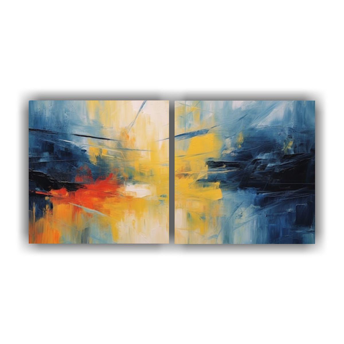 Pinturas Decorativas Abstractas De Estilo 60x30 Cm-0
