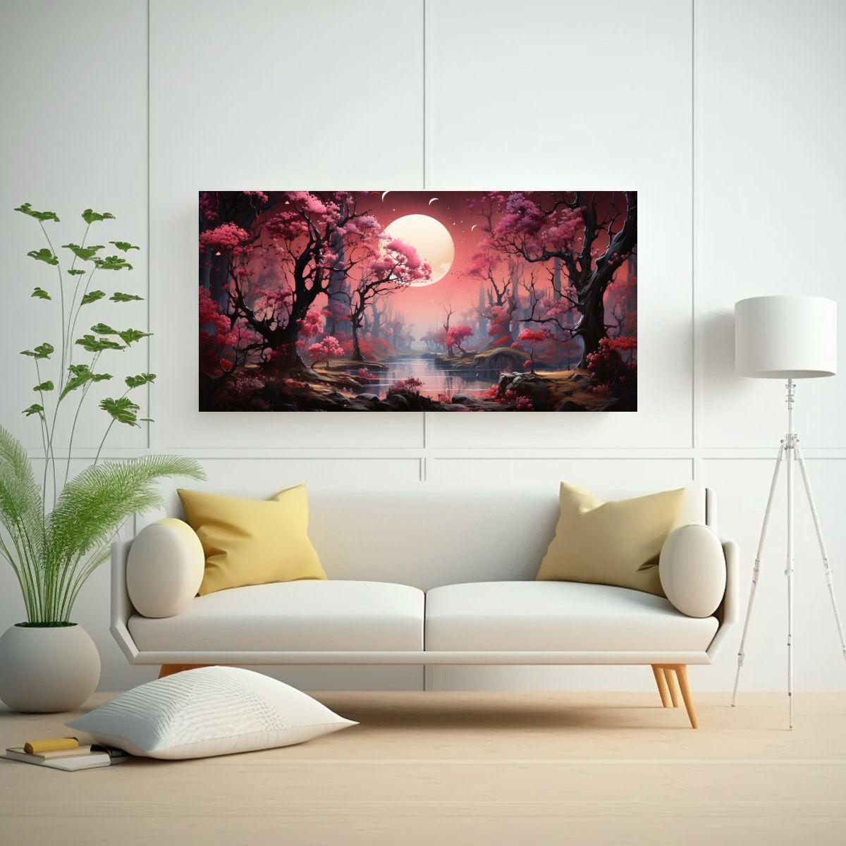 1 Pieza Abstracción Formación Escena Mágica 120x60 Cm-2