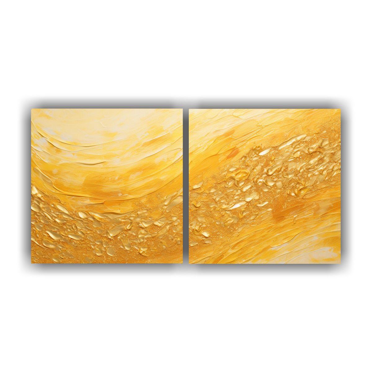 Conjunto 2 Lienzos Modernos De Tela Estilo 120x60 Cm-0