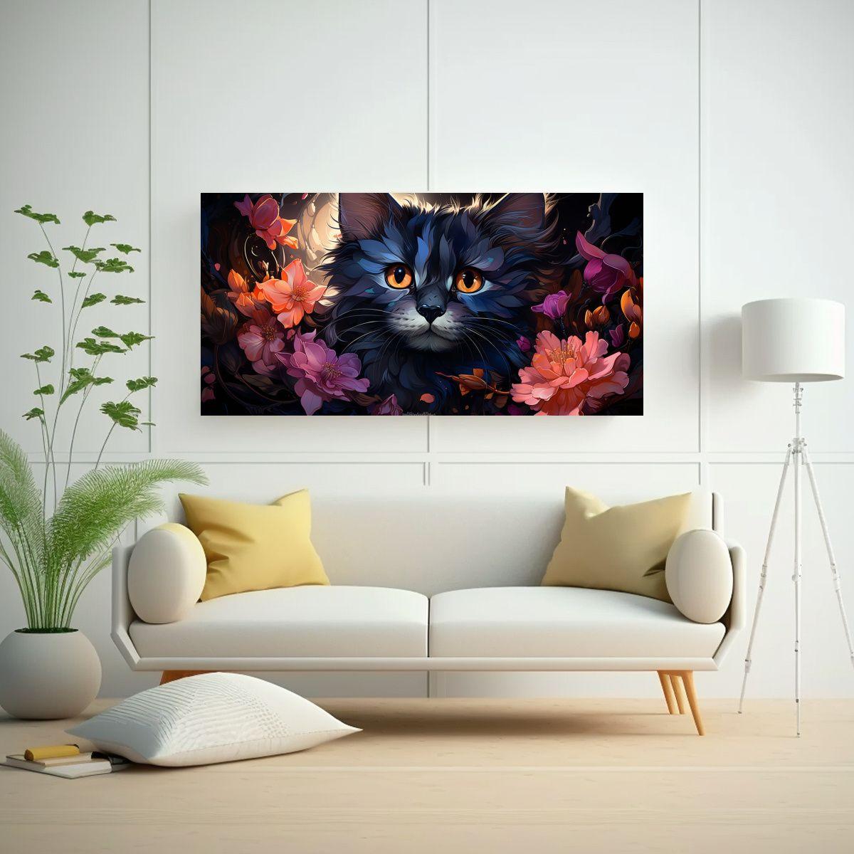 Arte Digital De Ventana De Vidrio Manchado De 100x50cm-2