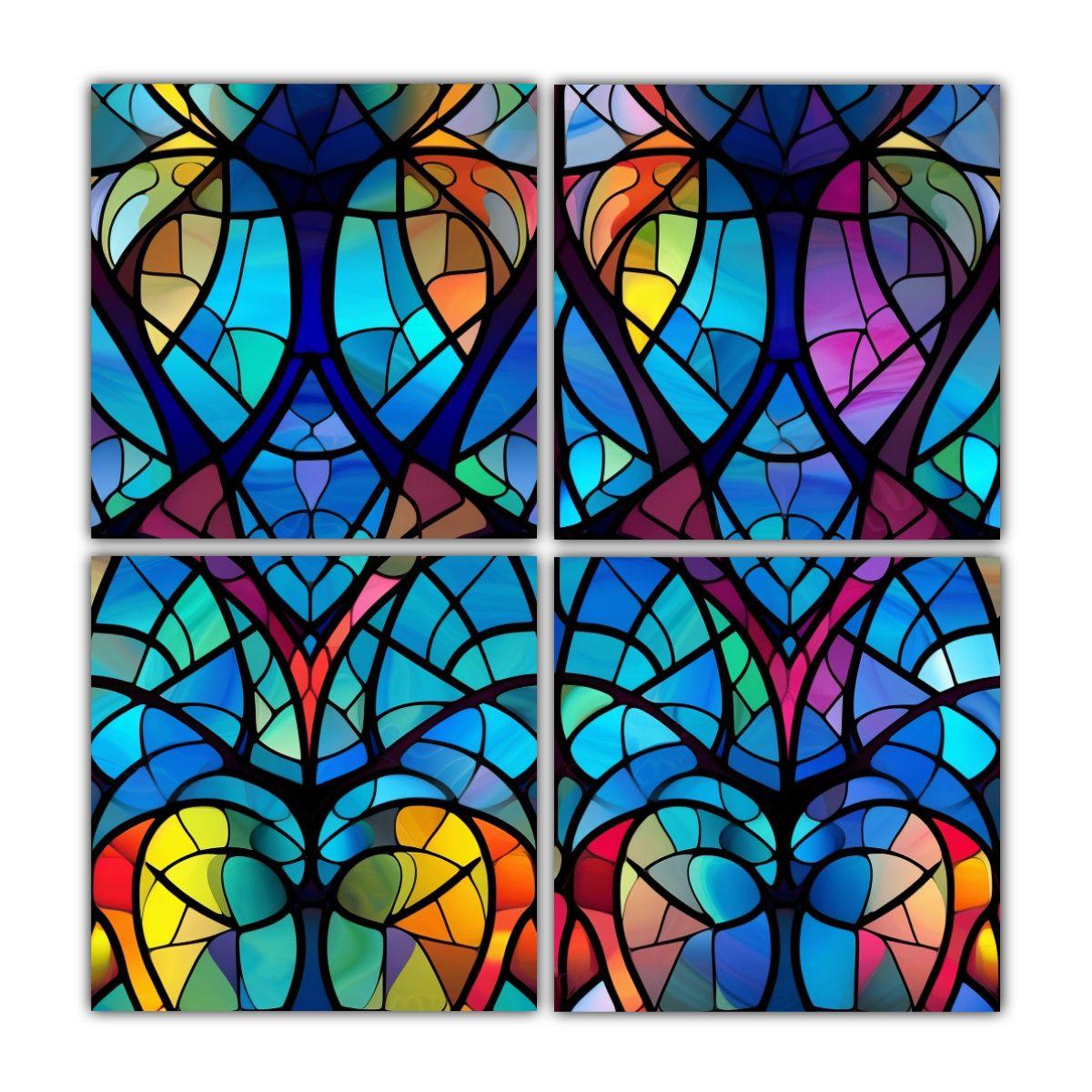 Lienzos De Forma Creativa Con Vitral 140x140 Cm-0