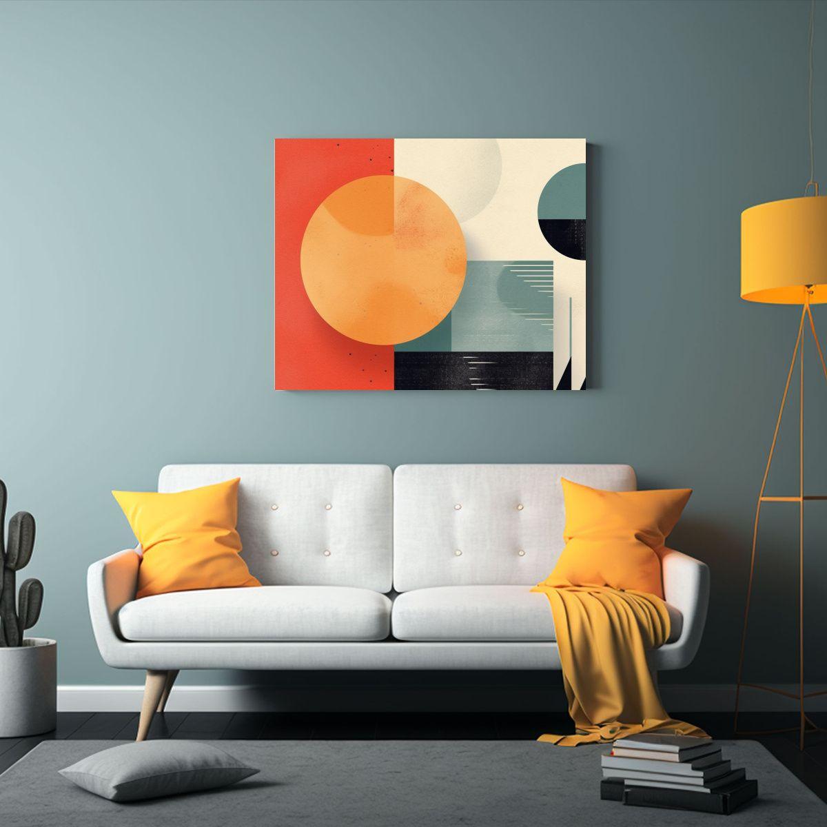 Diseño Minimalista Y Limpio Con Pinturas Decorativas De La  75x50cm-2