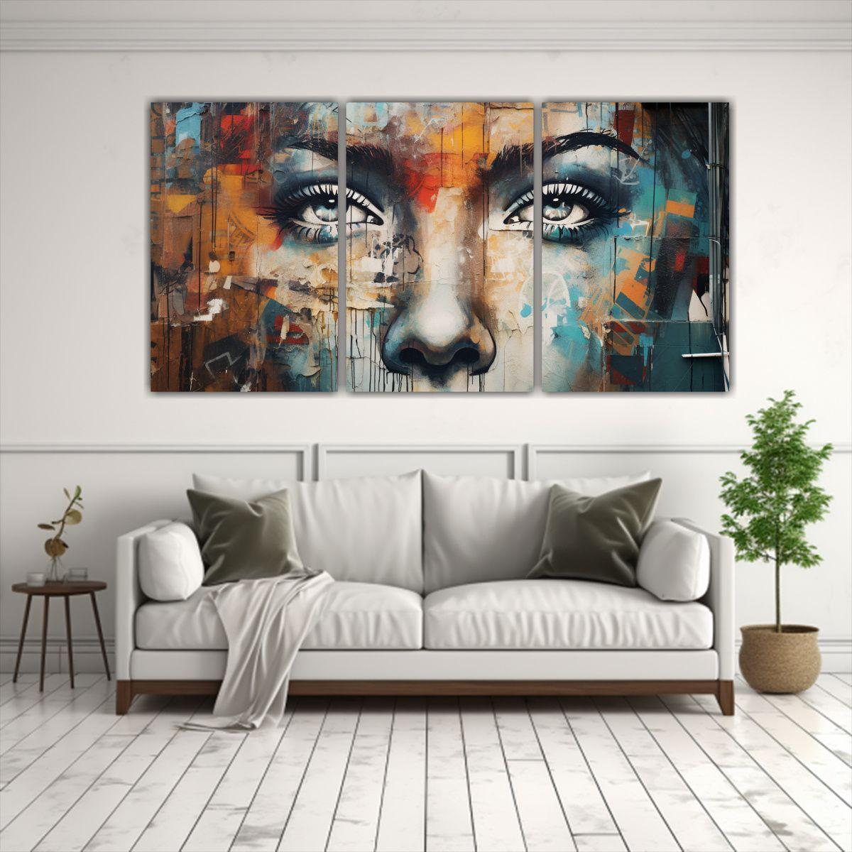 Abstracta Belleza Urbana: Transformando La 240x120 Cm-2