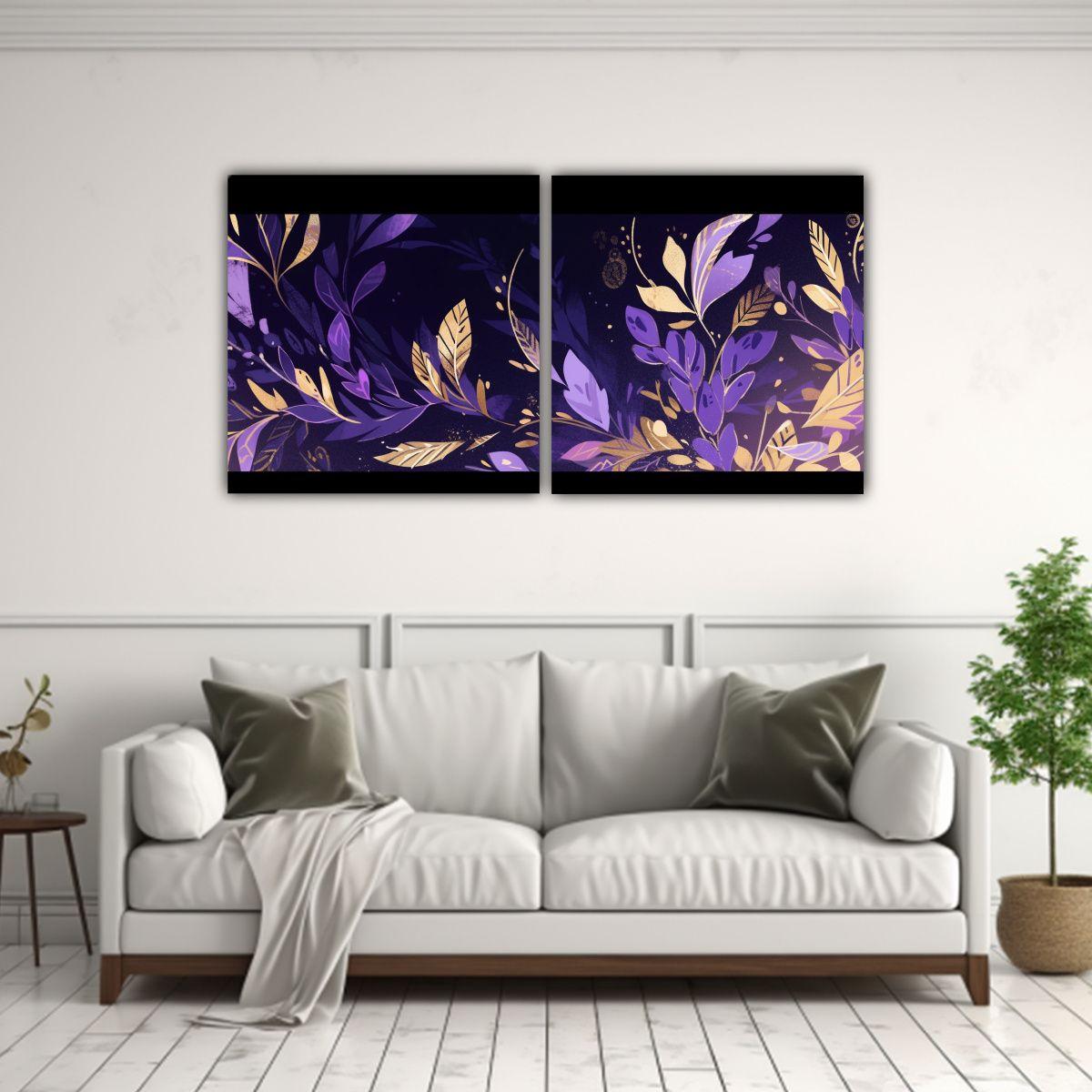 Conjunto 2 Cuadros Arte Alta Calidad Poder 40x20 Cm-2