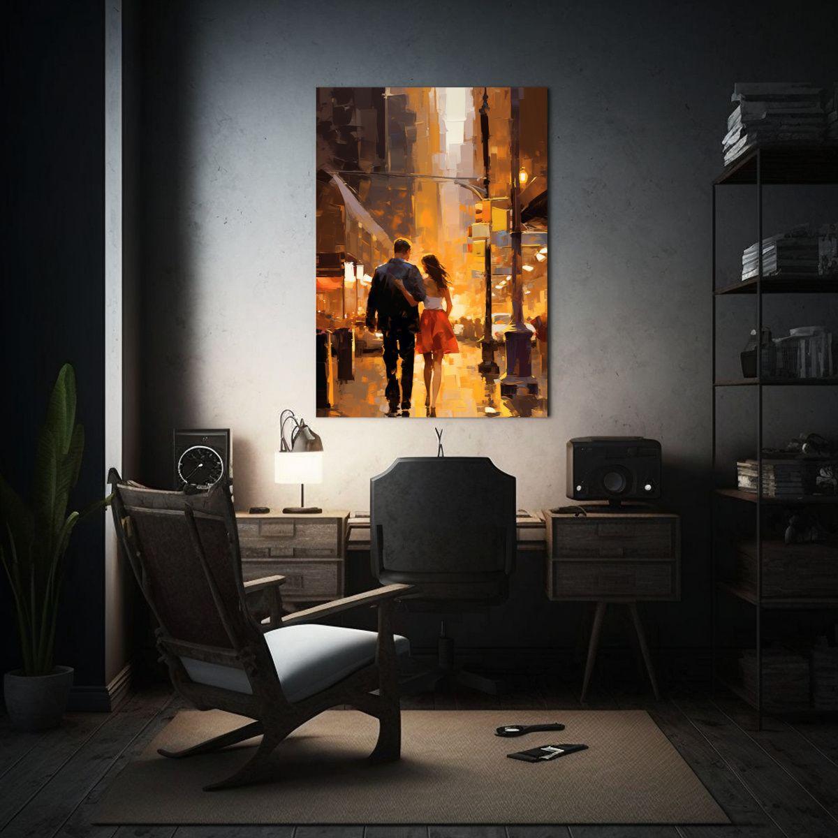 Pintura Rectangular Impreso De Contenido De La Ciudad Exuber 50x75cm-2