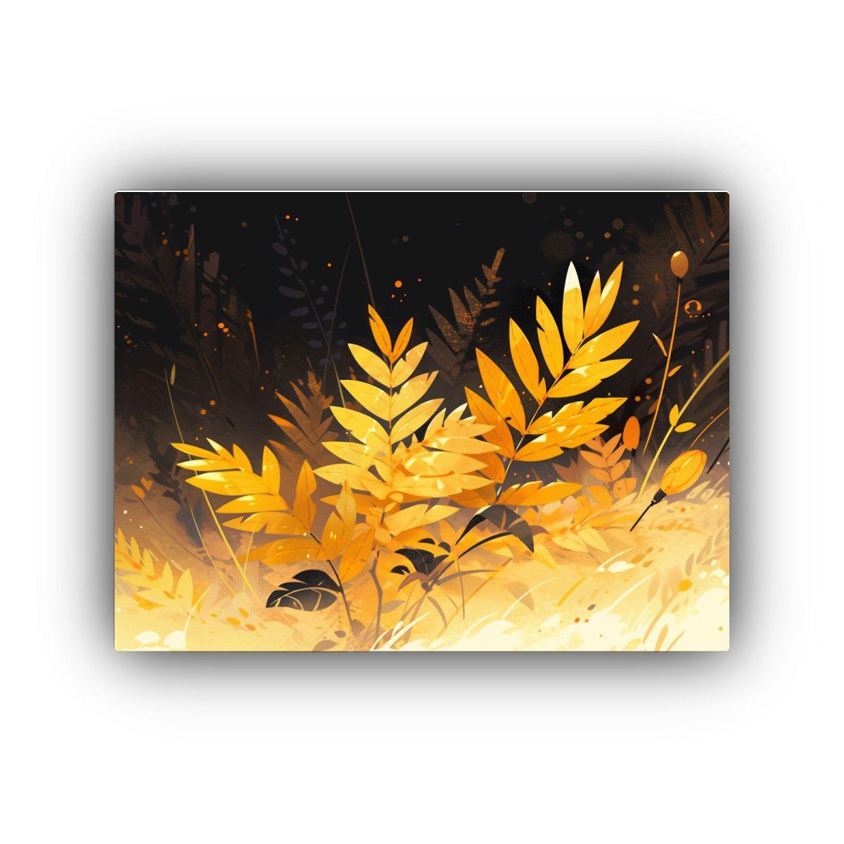 Pinturas Decorativas De Temática Amarilla En Estilo Neonoir 90x60cm-0