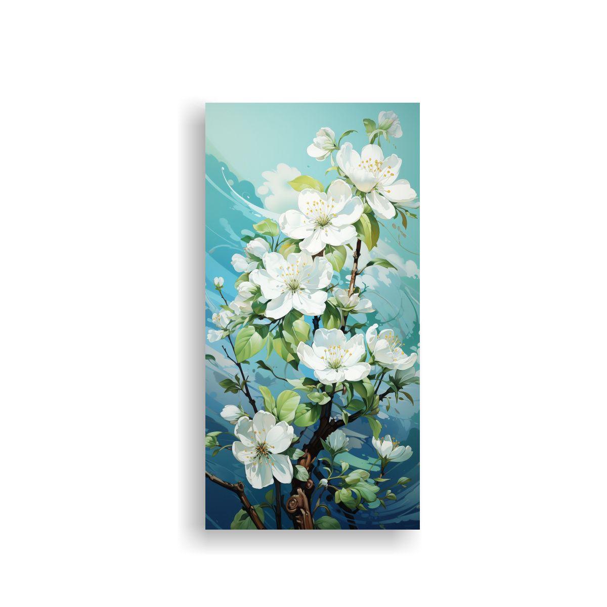 Pintura Abstracta De Ambiente Con Tela En Bastidor 70x140cm-0