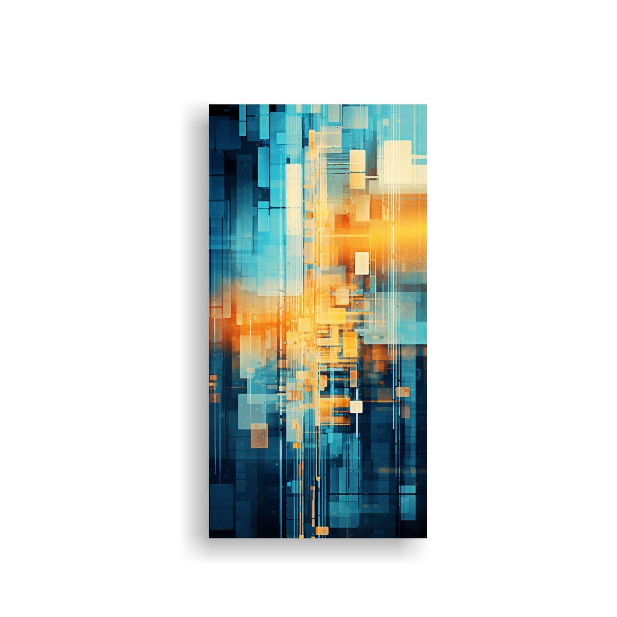 Arte Diseño Baño: Impresión Digital Abstracta 30x60cm-0