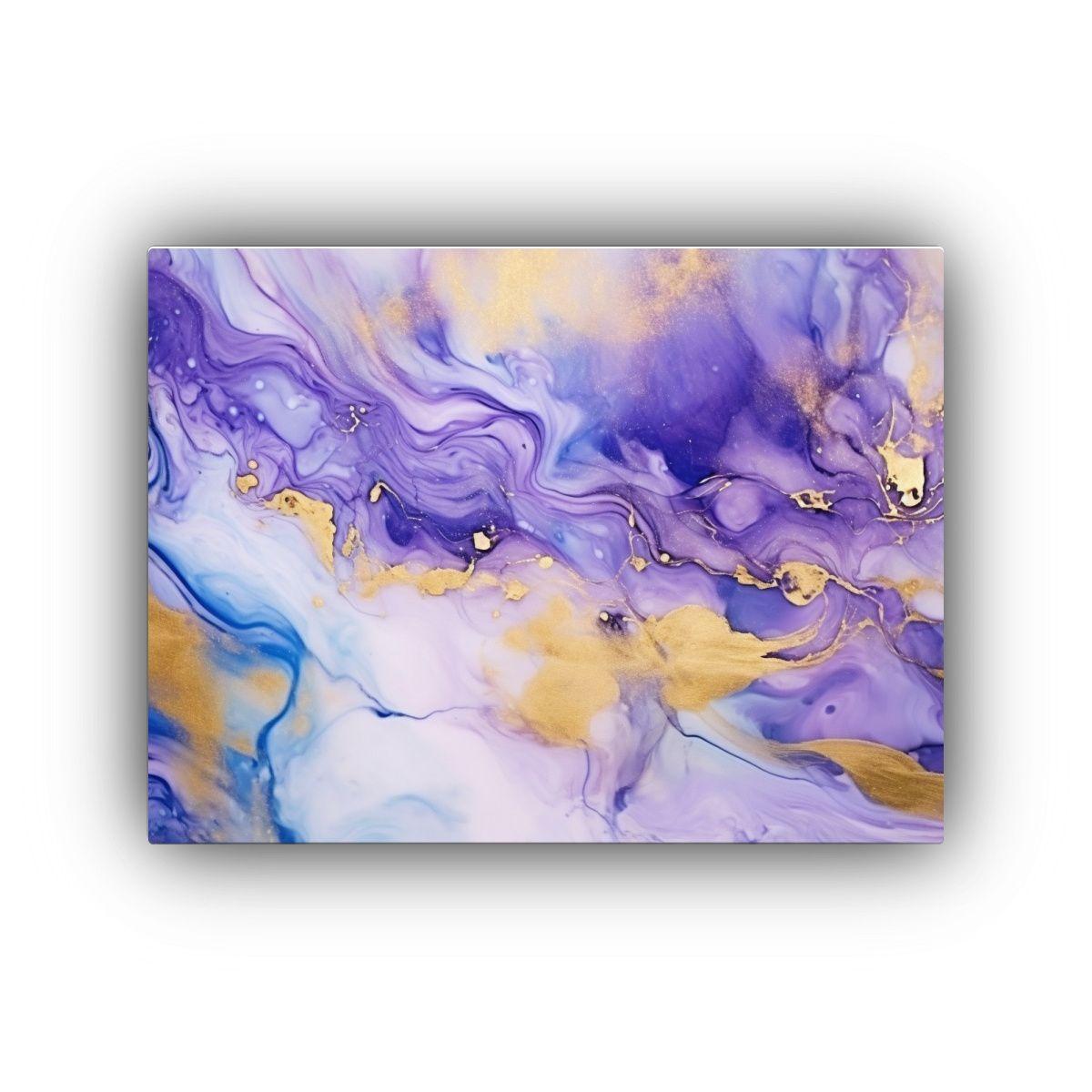 Pintura Abstracta Moderna De Lujo En Técnica De Tinta De Al 65x50cm-0