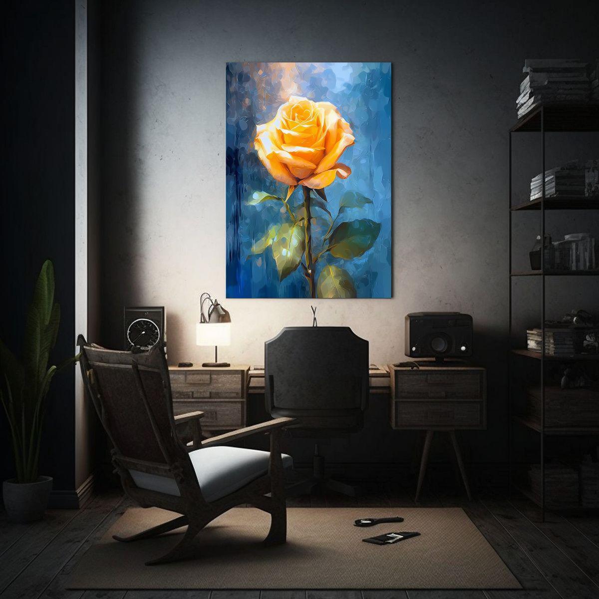 Cuadro De óleo Expresión De Elegancia, Rosa 30x40cm-2