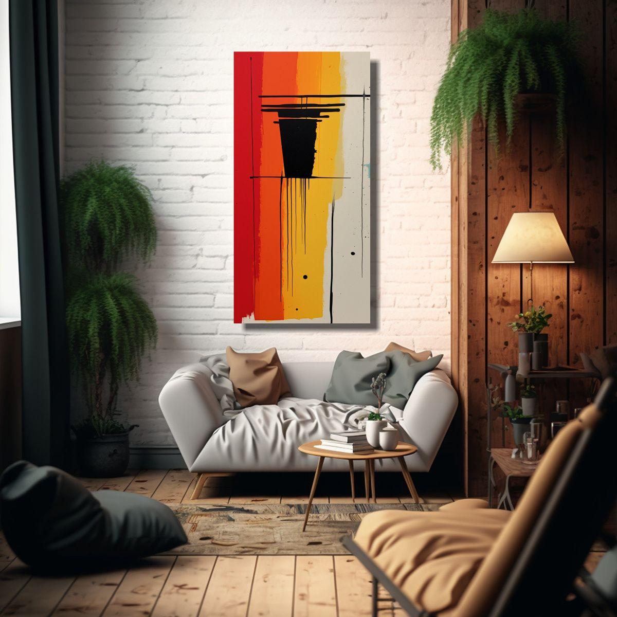 Pinturas Minimalistas En Lienzo Estilo Galería 30x60cm-2