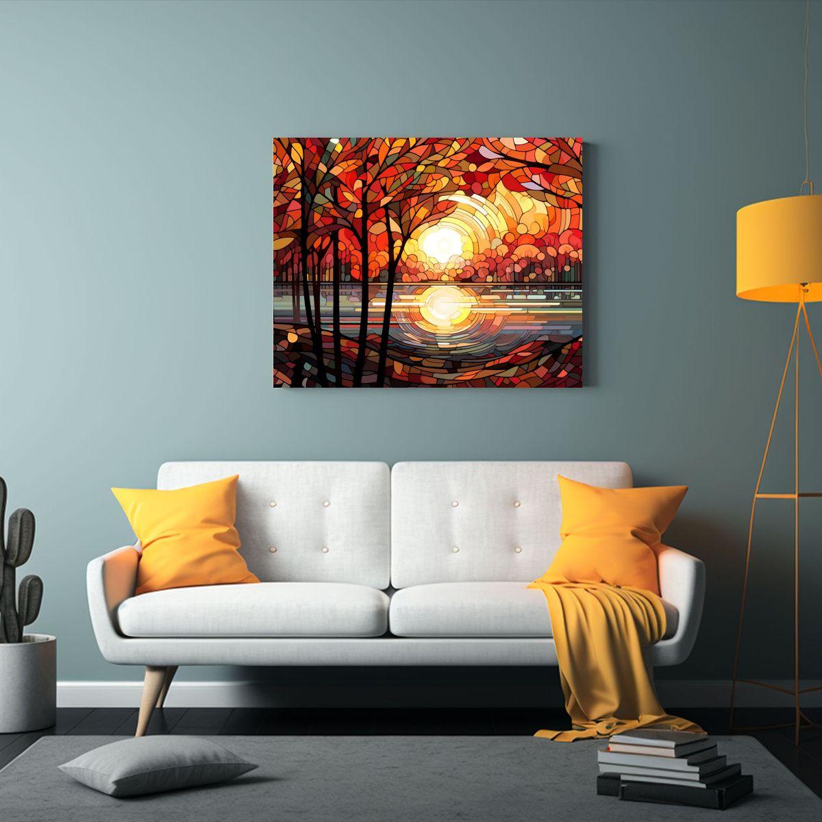 Pintura Decorativa De Inspiración Artística: 75x50cm-2