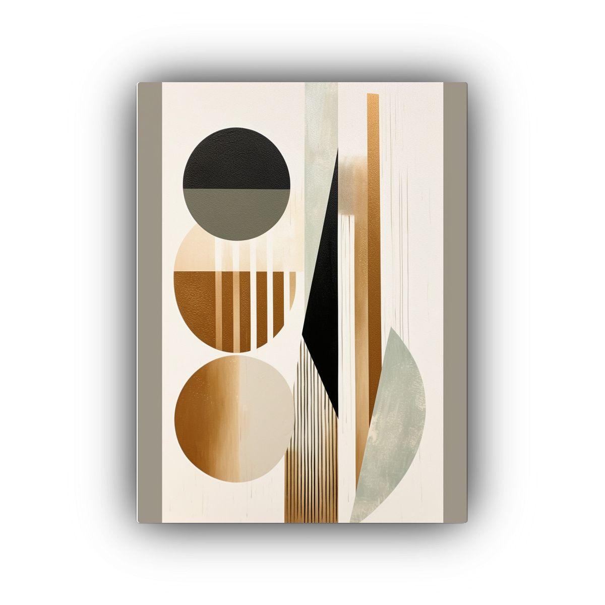 Cuadro Minimalista Con Formas Simples Y Texturas 40x60 Cm-0