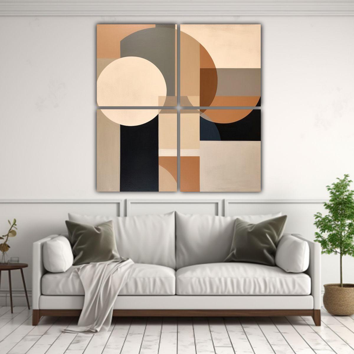 Cuadriptico Expresión Único Conana: Pintura 160x160 Cm-2