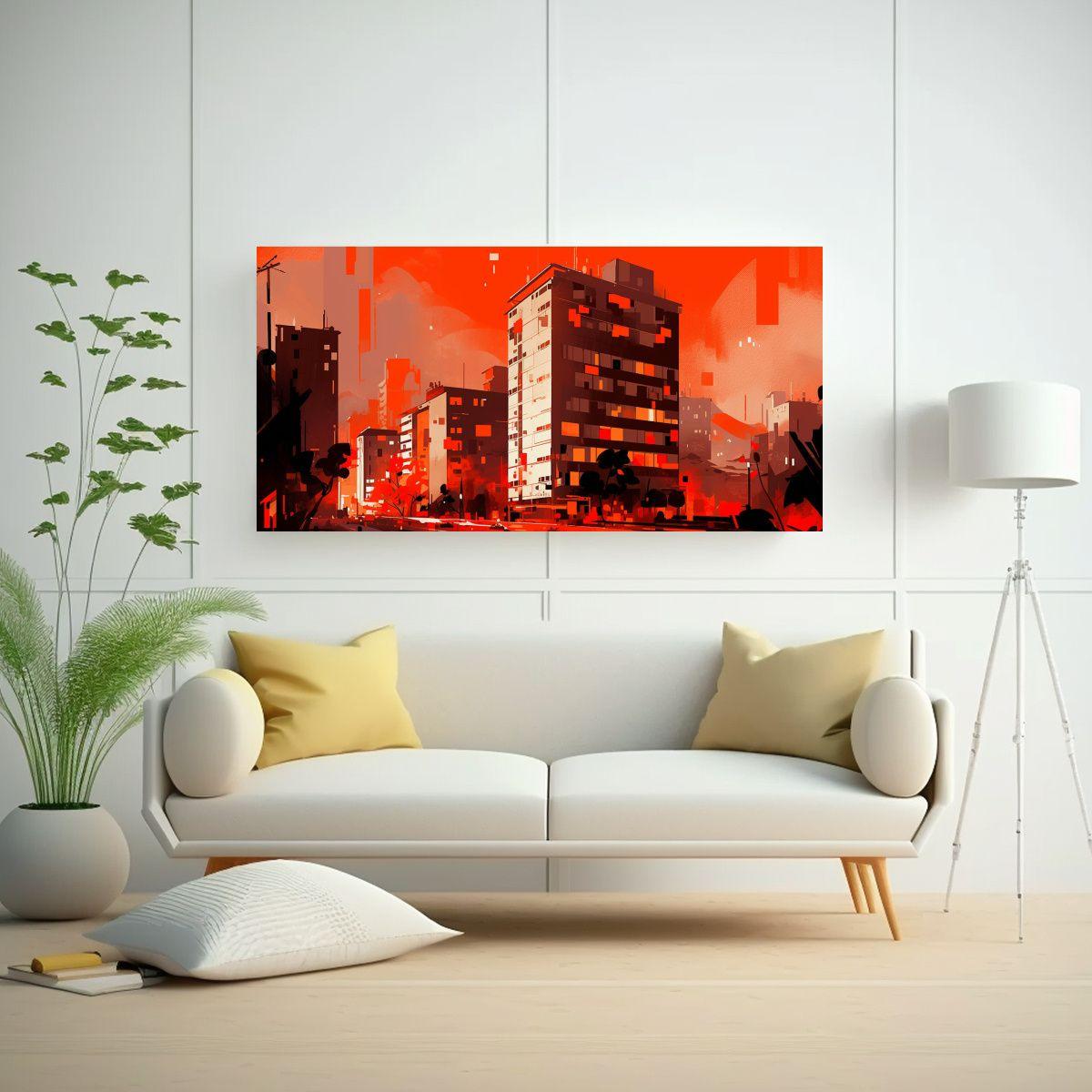 Pinturas Decorativas En Bastidor Estilo Galería 60x30cm-2