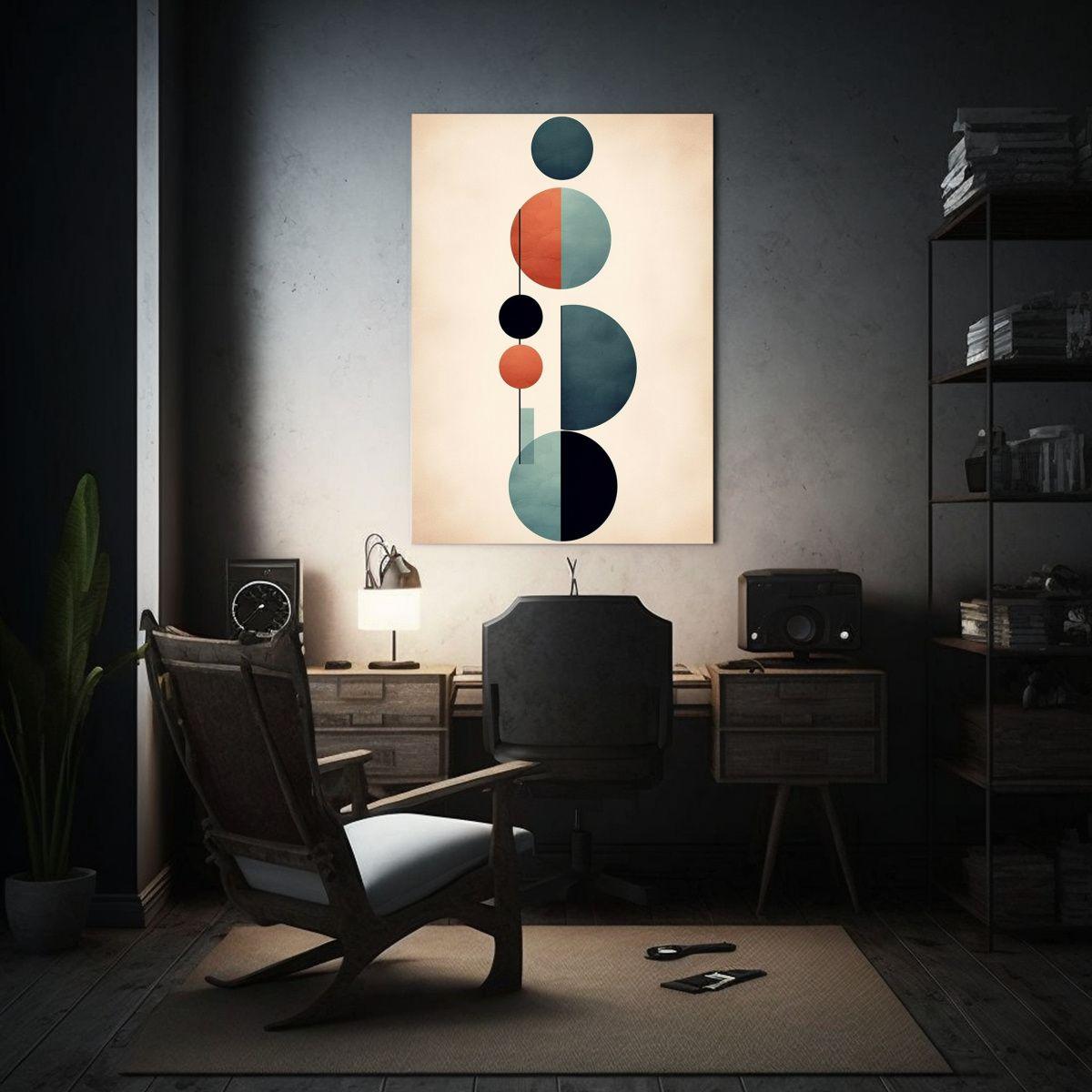 Cuadro Horizontal Abstracto De Espacio UK Con Impresión De  30x40cm-2