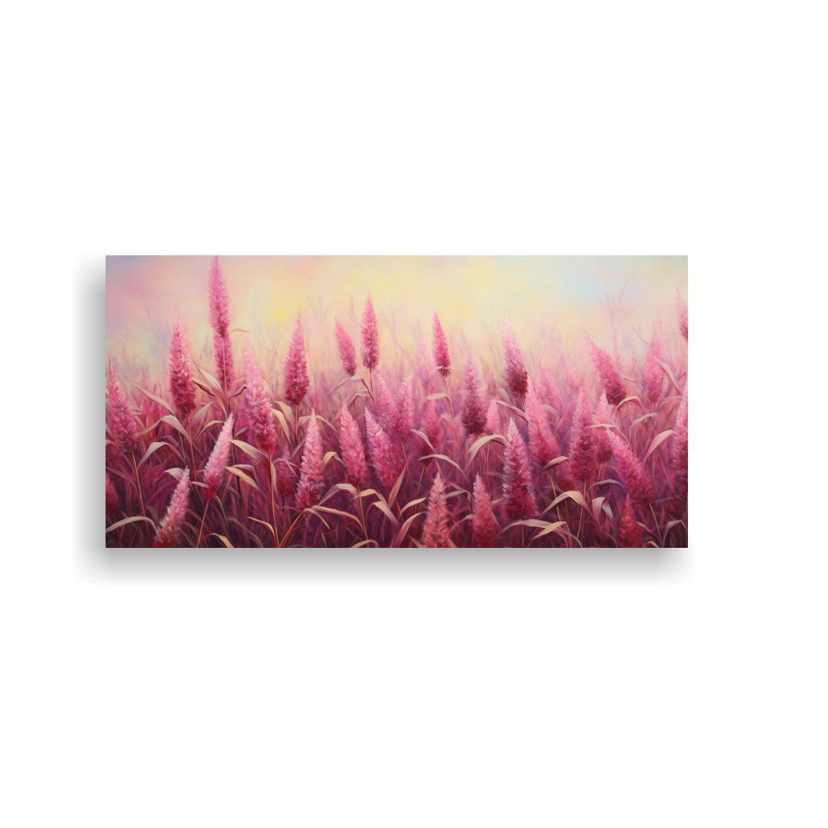Pintura Abstracta Detallada De Granos De Amaranto 120x60cm-0