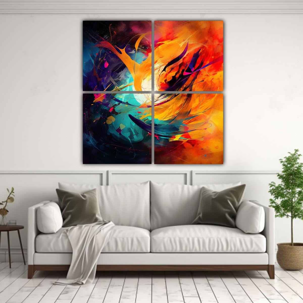 Imagen Abstracta De Alta Calidad Con Una Mezcla 80x80 Cm-2