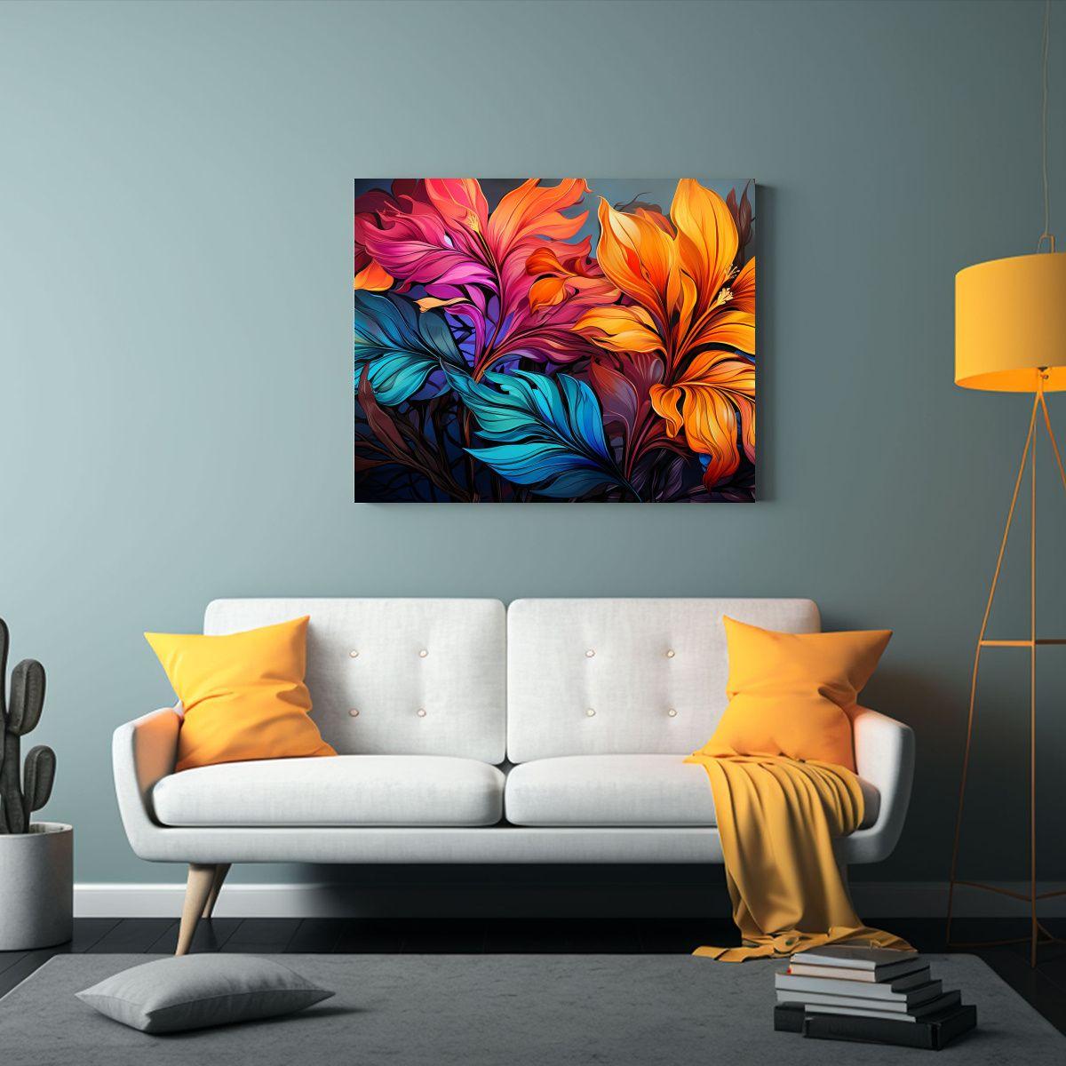 Pinturas De Decoración Con Expresión Artística En Hojas D 75x50cm-2