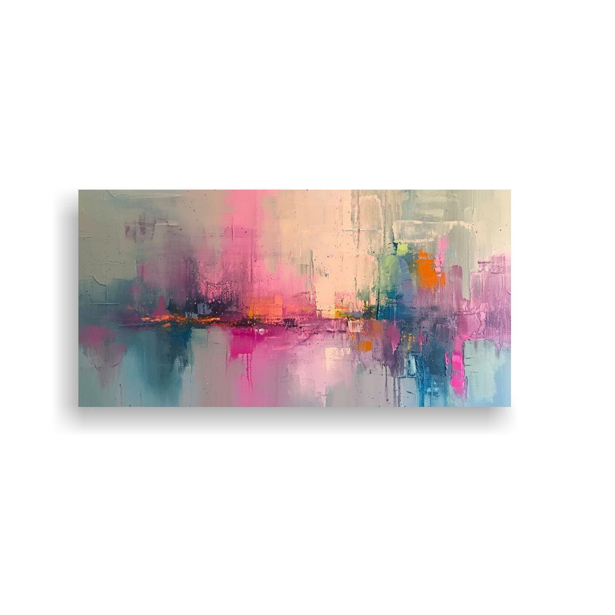 Cuadro Tela Canvas Temática Moderna Colores 80x40cm-0