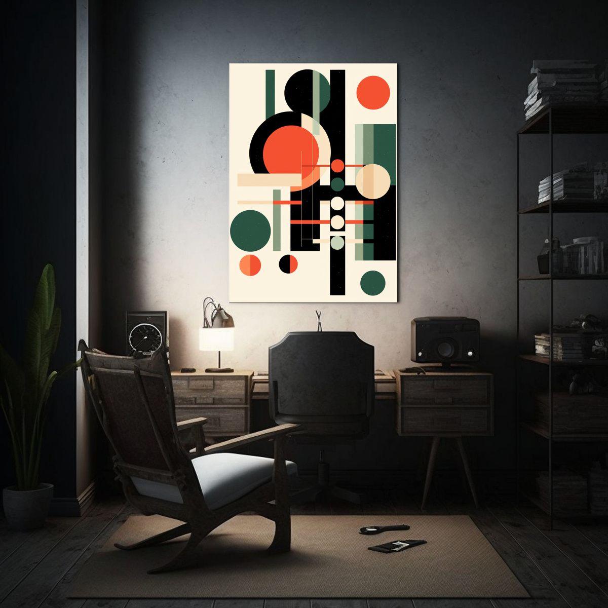 Cuadros Decorativos Abstractos Con Formas 30x45cm-2