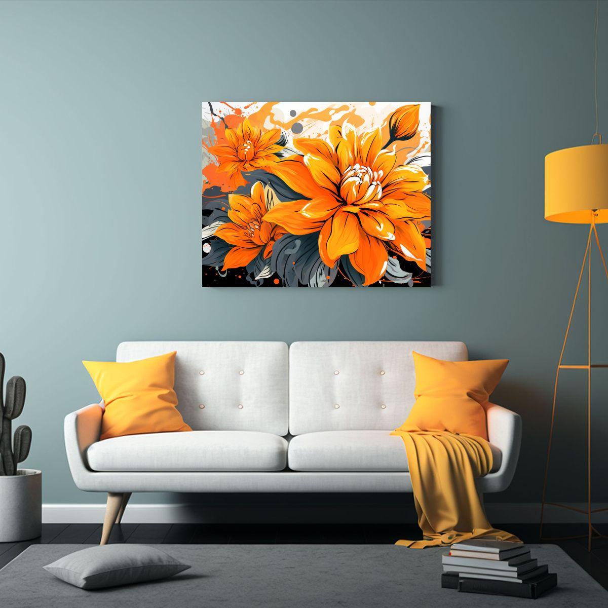 Pinturas Decorativas Llamativas En Estilo Neonoir Con Colore 40x30cm-2