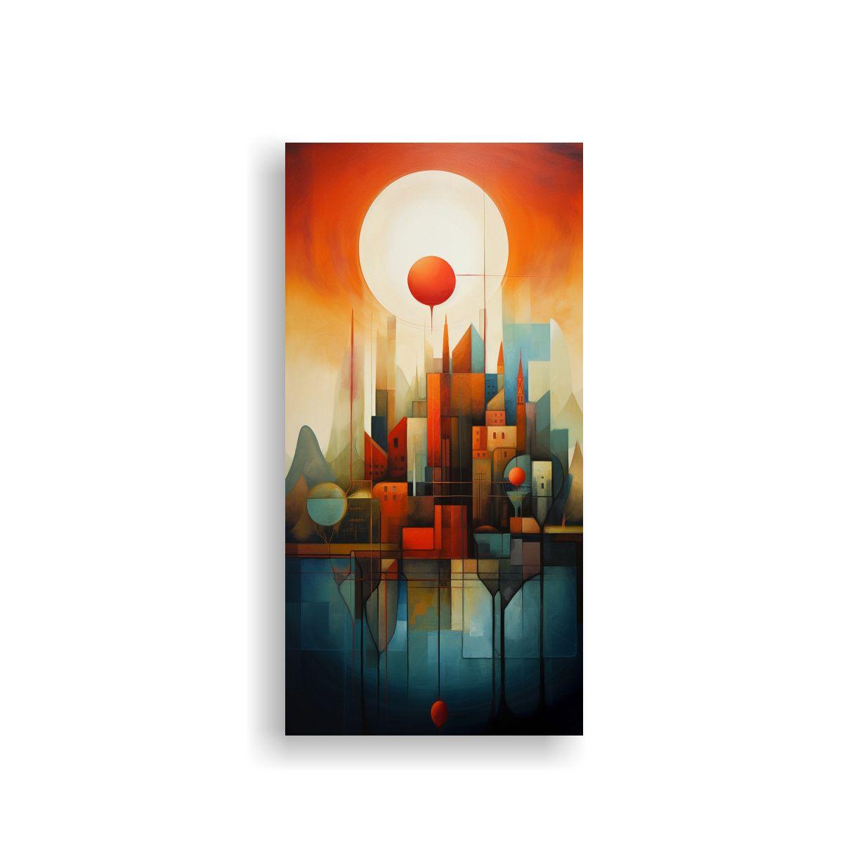 Pinturas Decorativas De Paisaje Abstracto único 40x80cm-0