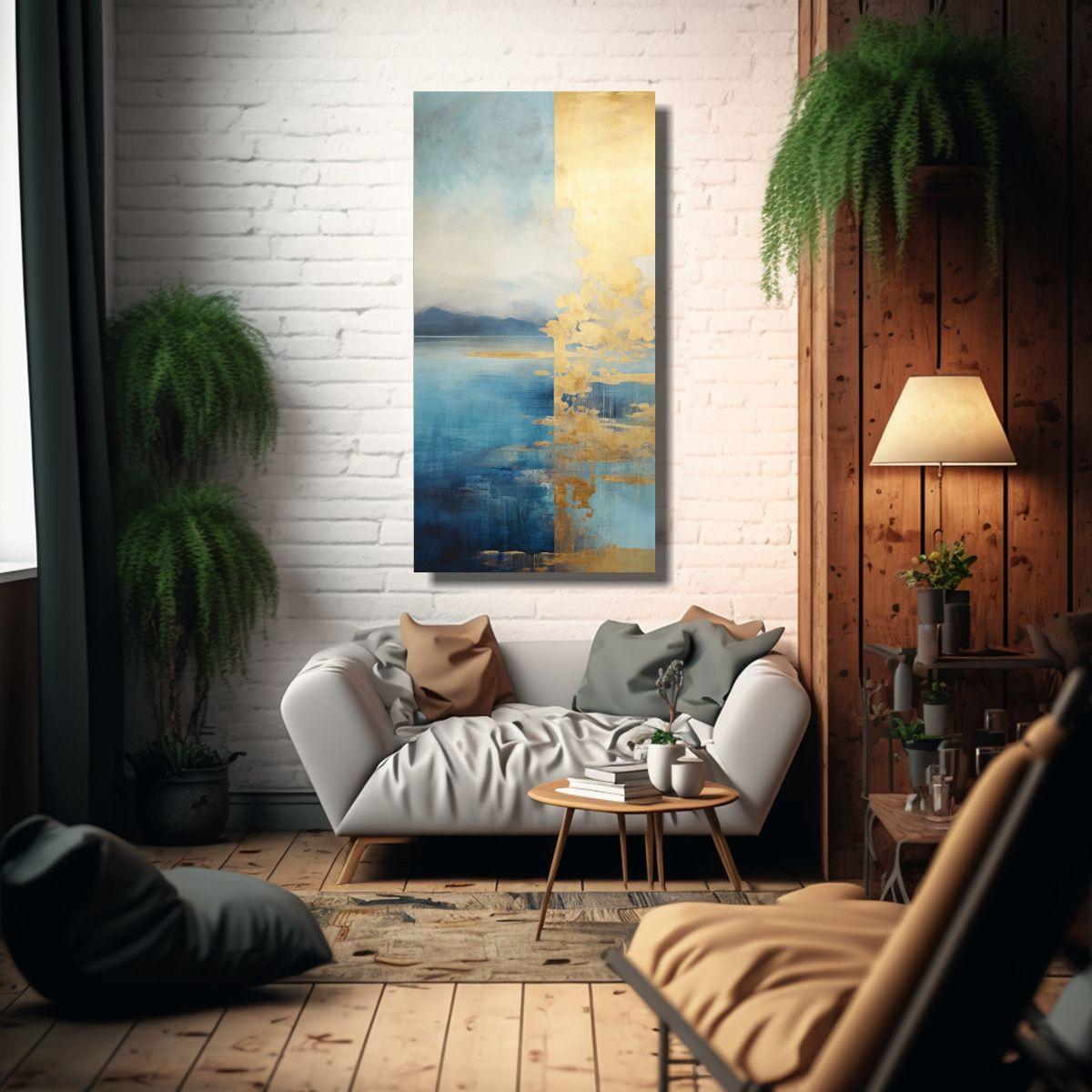 Tela En Bastidor Composición Exuberantes Pintura 60x120cm-2