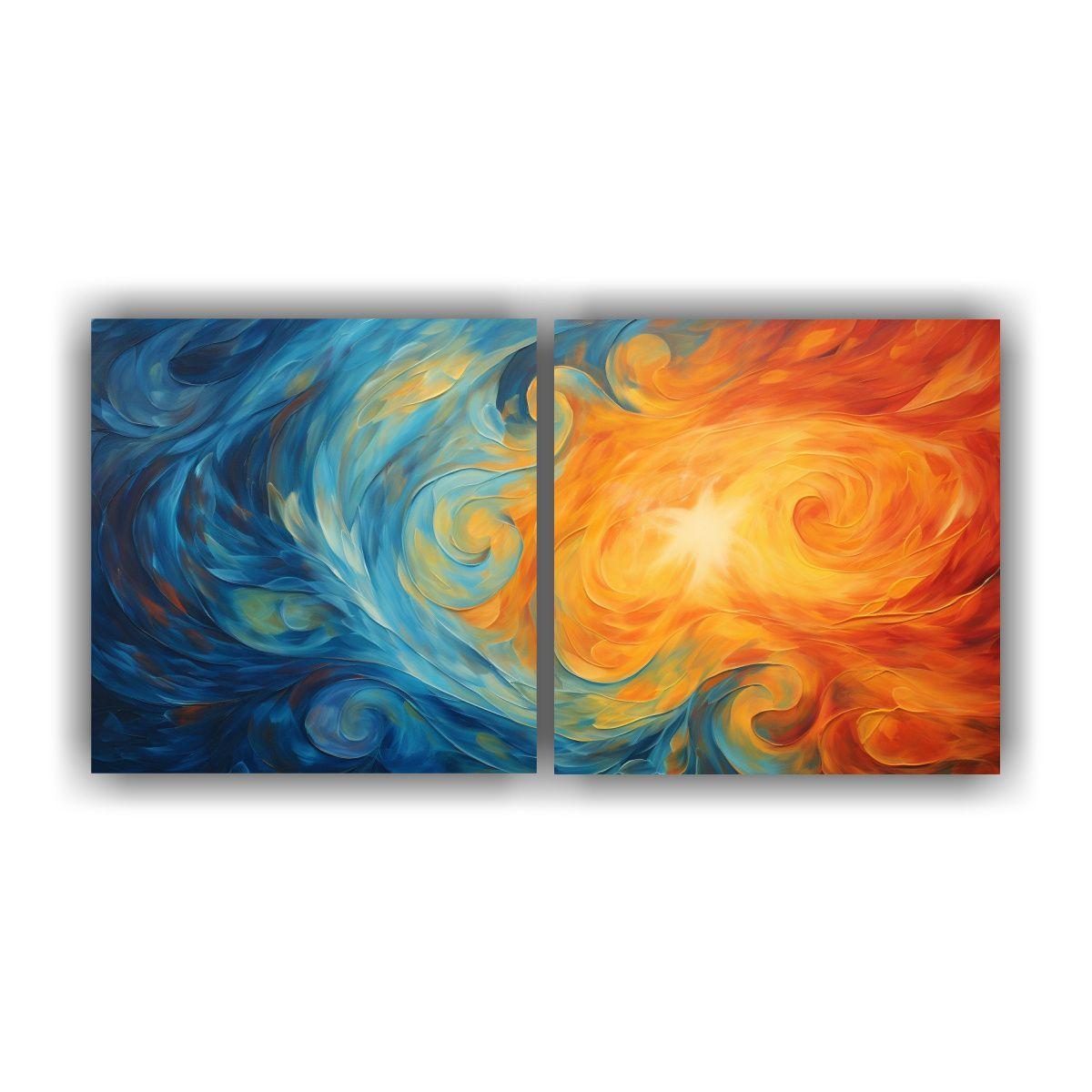 Dos Pinturas Decorativas De Arte Callejero 140x70 Cm-0