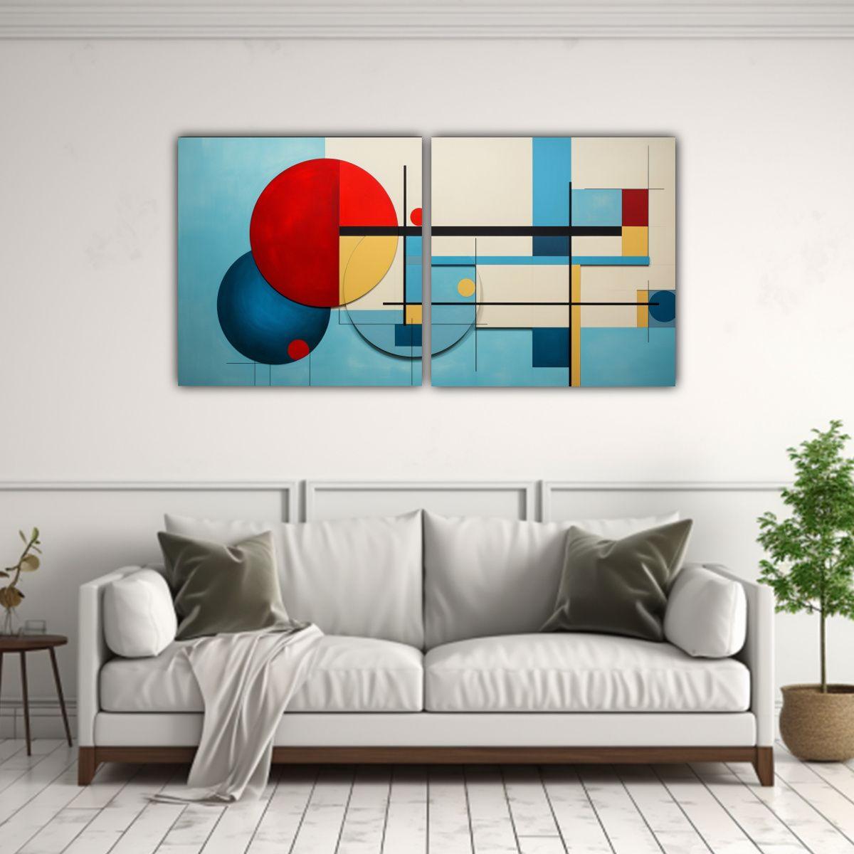 Cuadro Decorativo Moderno Con Abstracción 160x80 Cm-2