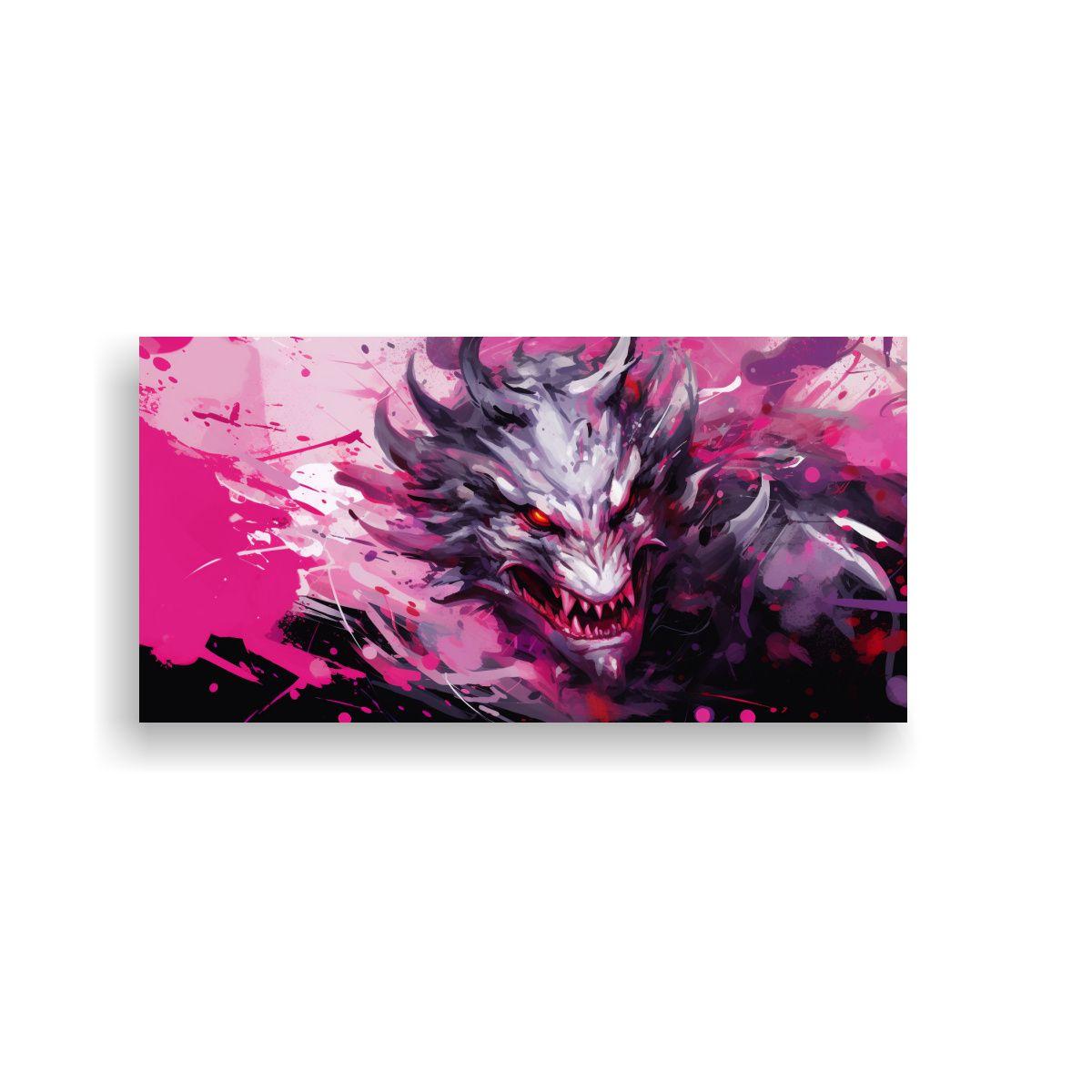 Pinturas Decorativas Elegantes Con Dragón En Colo 60x30cm-0