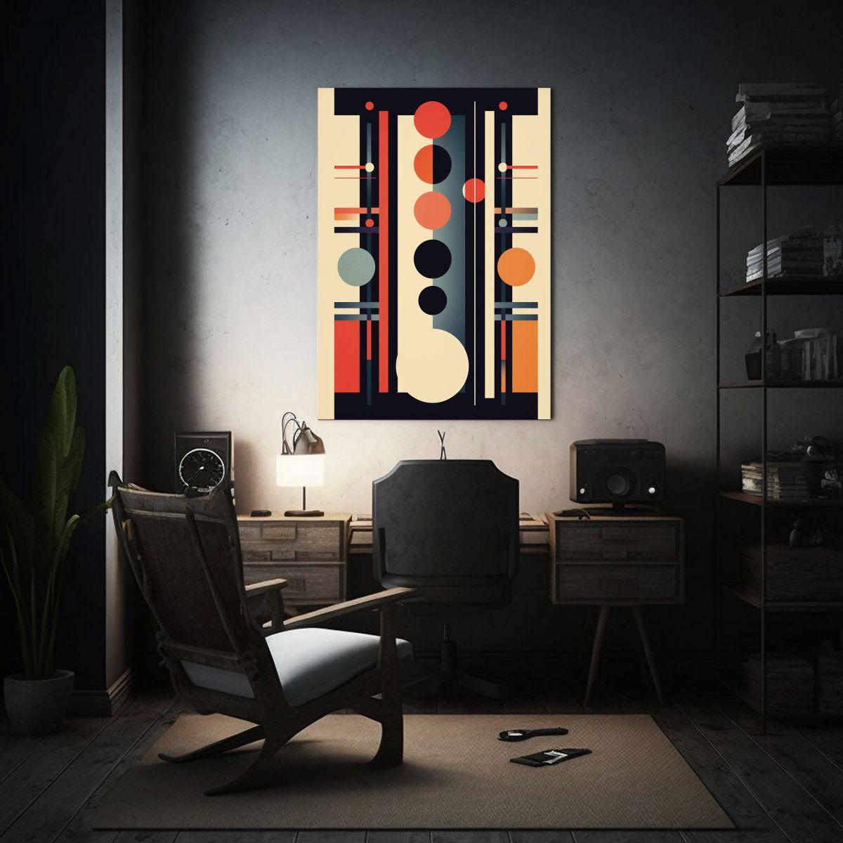 Pintura Decorativa En Armonía Cromática, Cuadro 60x90cm-2