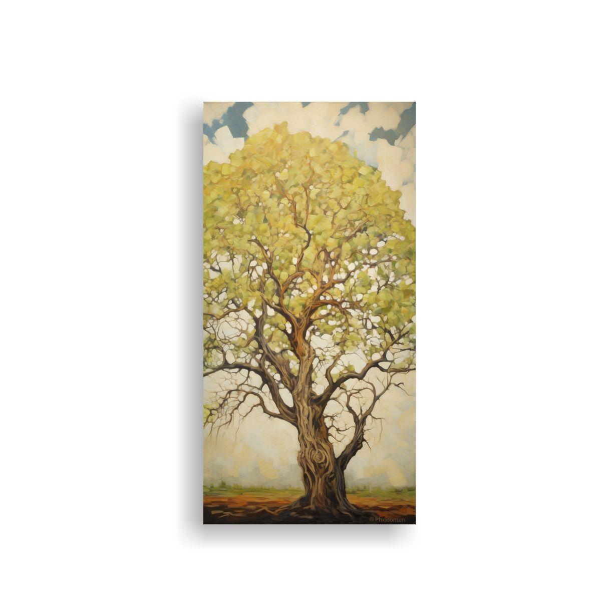 Pintura Abstracta De Equilibrio Vertical A, 20x40cm-0