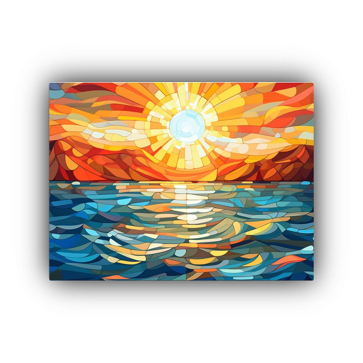 Cuadro Creativo Con Líneas Y Diseños Coloridos 75x50cm-0