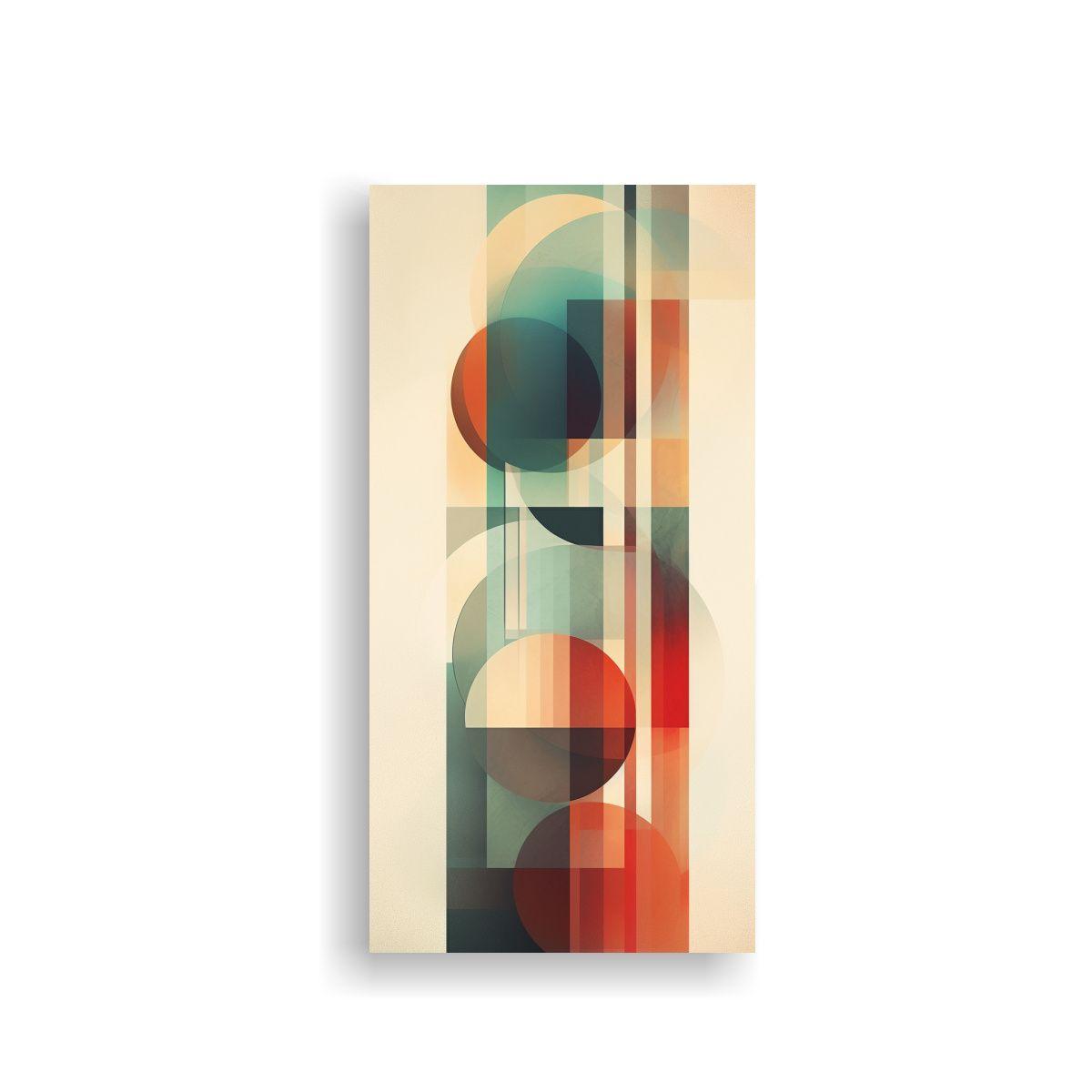 Cuadro Abstracto De Vanguardia Con Líneas Y Forma 60x120cm-0