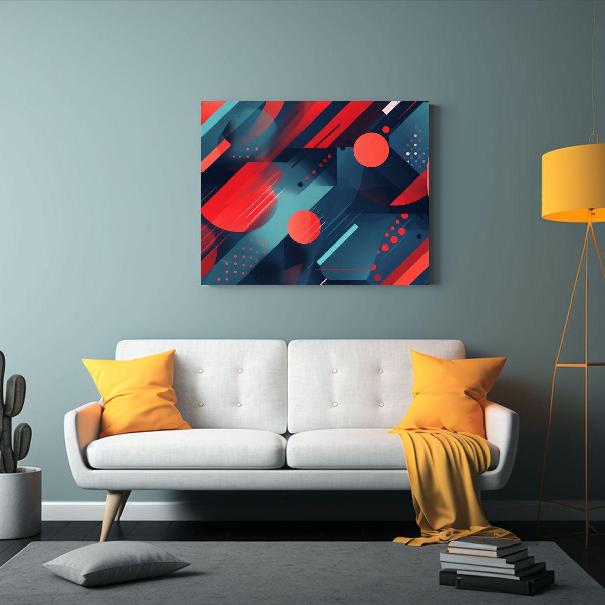 Pintura Abstracta Para Decoración De Pared En Hogar. 30x20cm-2