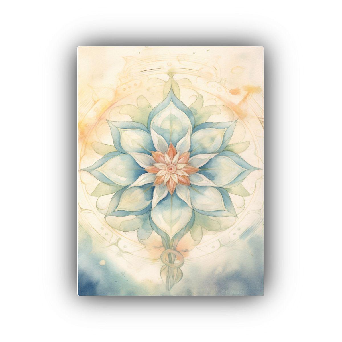 Cuadro Floral En Acuarela Para Decoración Del 60x90 Cm-0