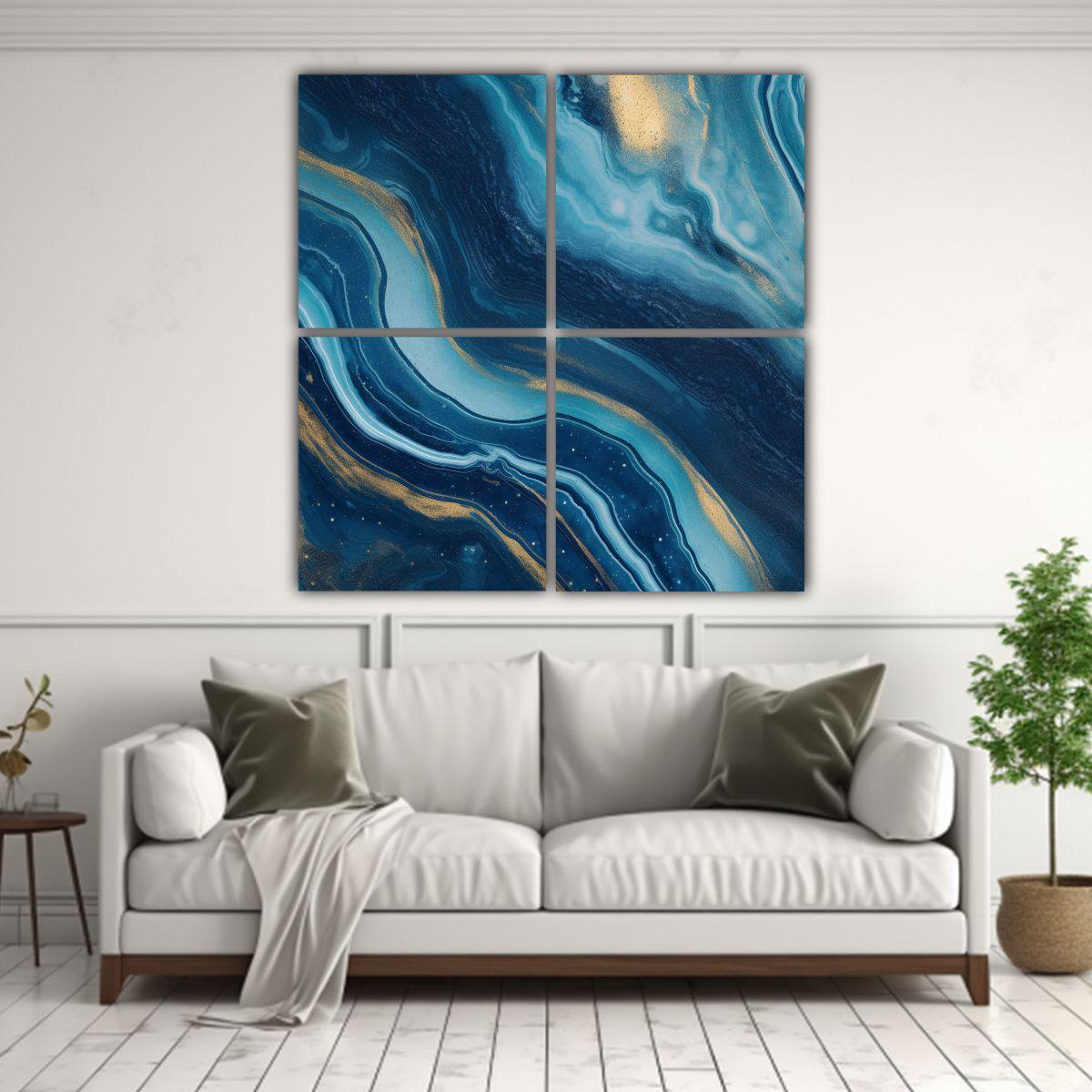 Cuadro Urbano En Bastidor De 4 Telas Y154 140x140 Cm-2