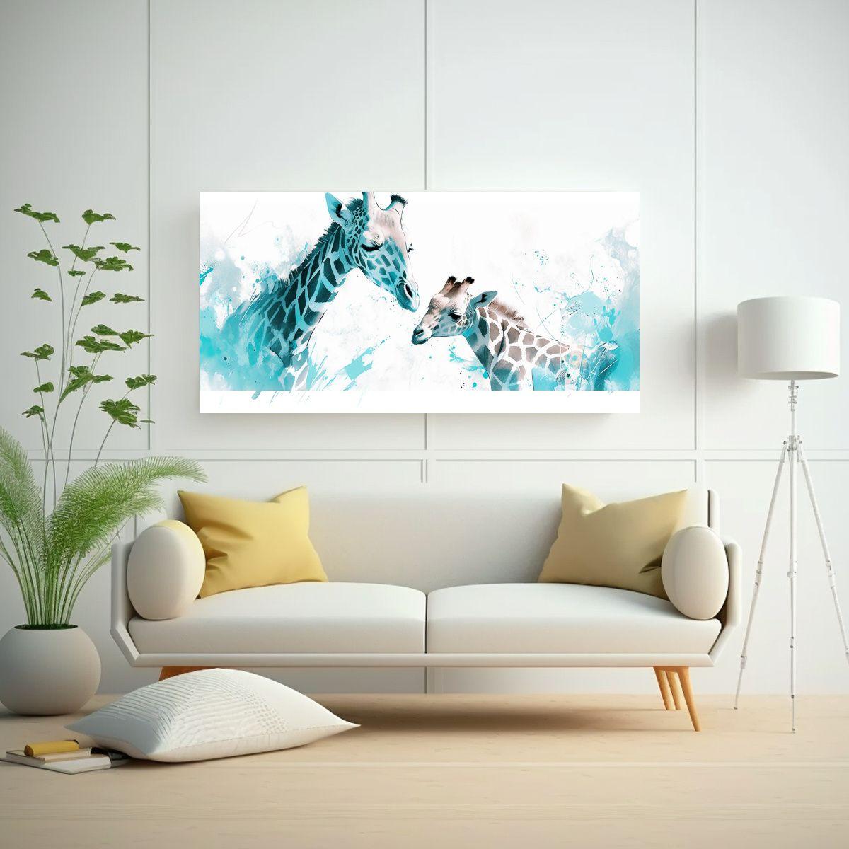 Pinturas Decorativas De Animales De Safari En Colo 60x30cm-2