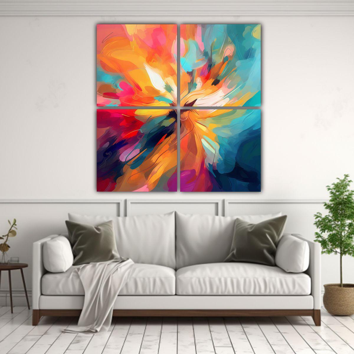 Arte Digital Inspirado En La Decoración Vintage 180x180 Cm-2