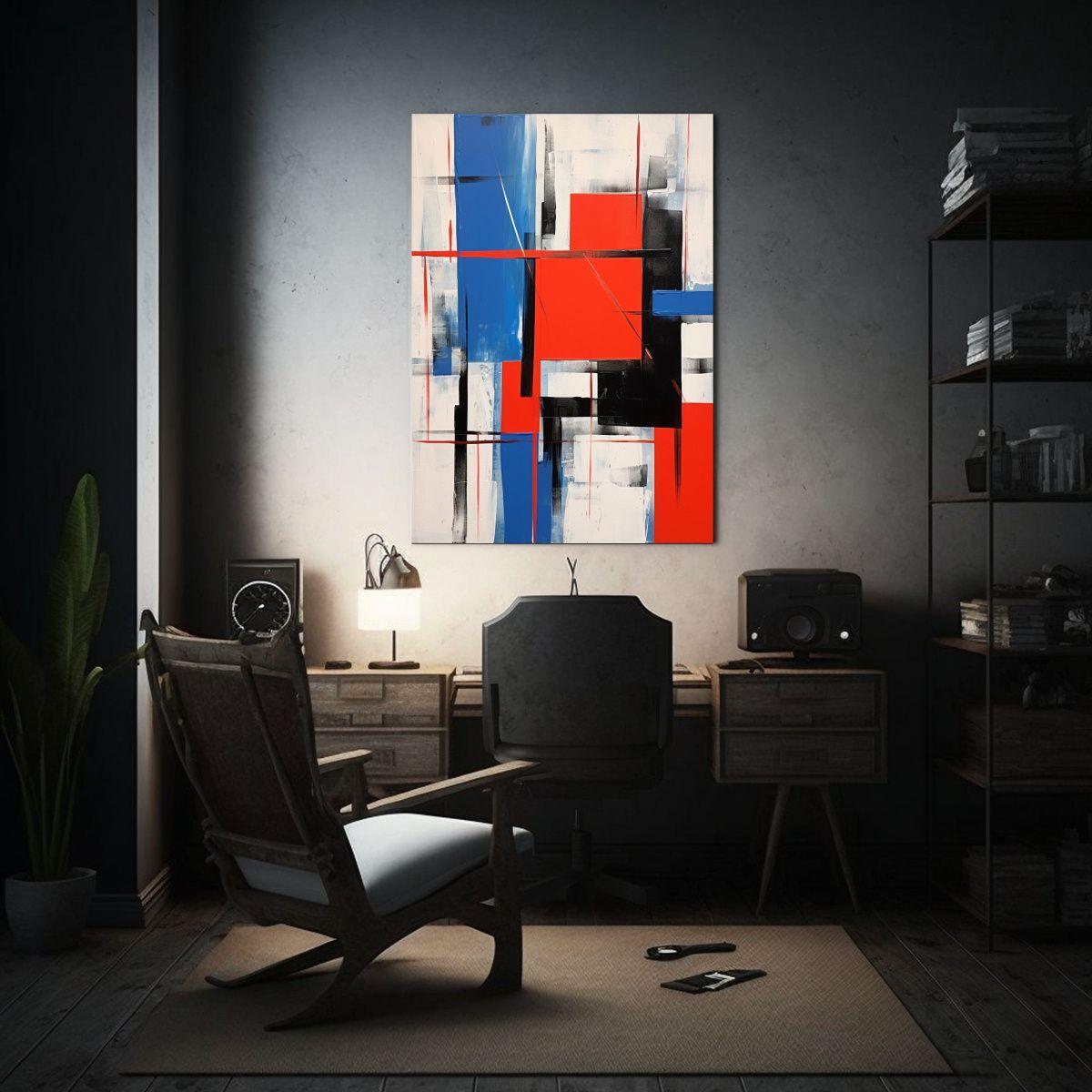 Pintura Decorativa Abstracta Moderna En Lienzo 20x30cm-2