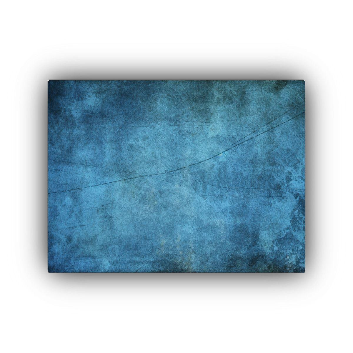 Pinturas Decorativas Grunge Azul Y Negro Con Tema Alegre 75x50cm-0