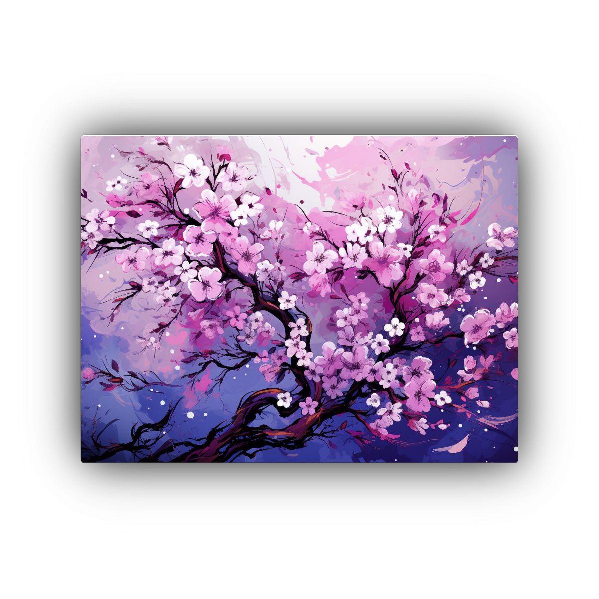 Pinturas Decorativas Vintage: Árbol De Manzana En Colores M 30x20cm-0
