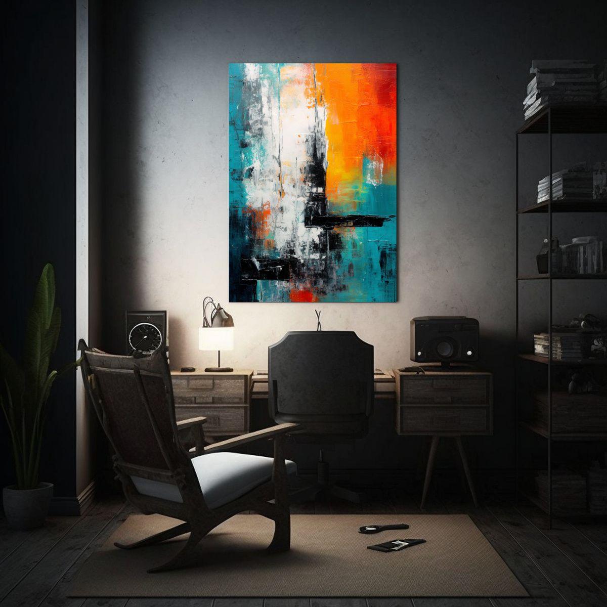 Lienzo Dibujo Naturaleza Abstracta En Estilo Boho 20x30cm-2