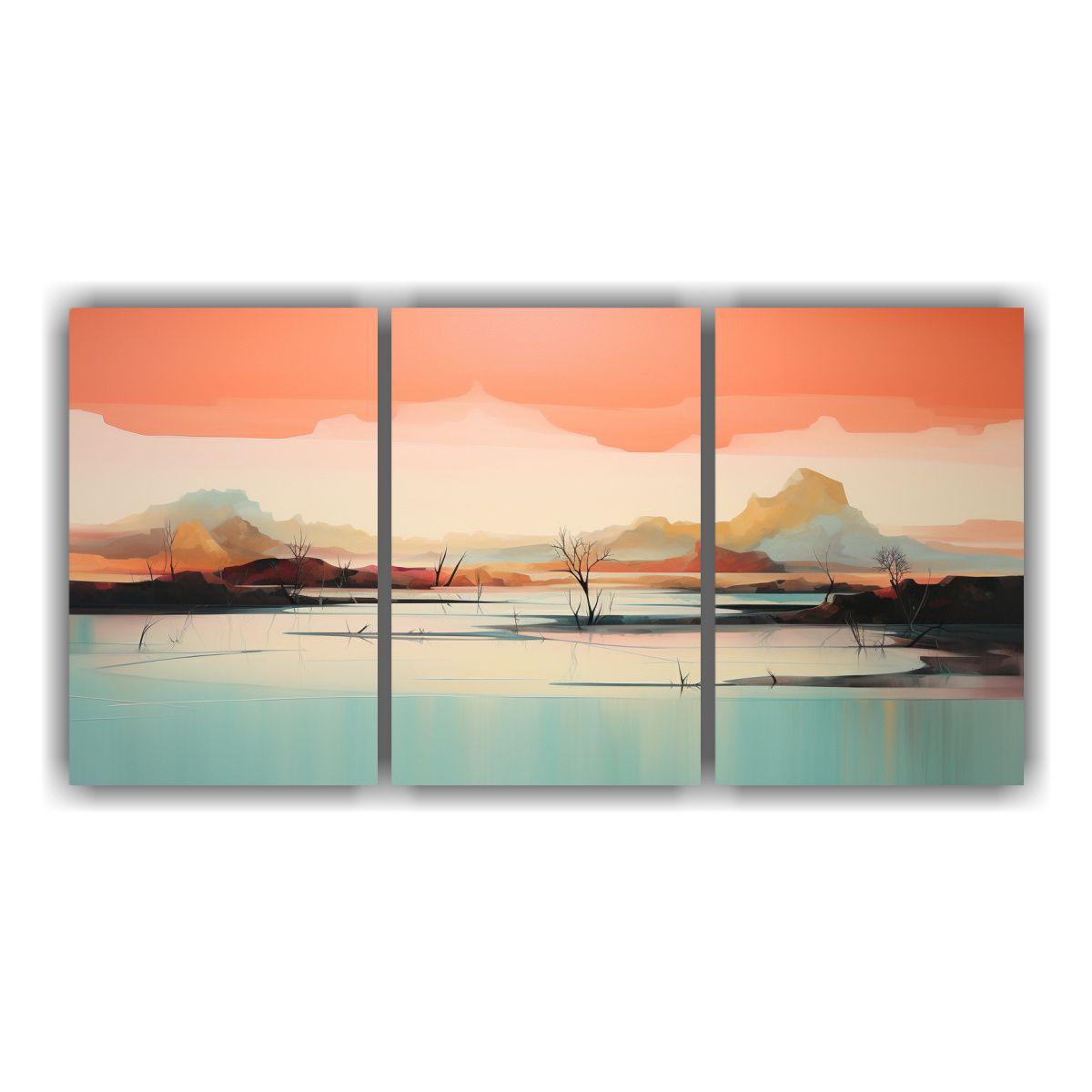 Artes De Pared Impreso Abstracto Al Amanecer 240x120 Cm-0