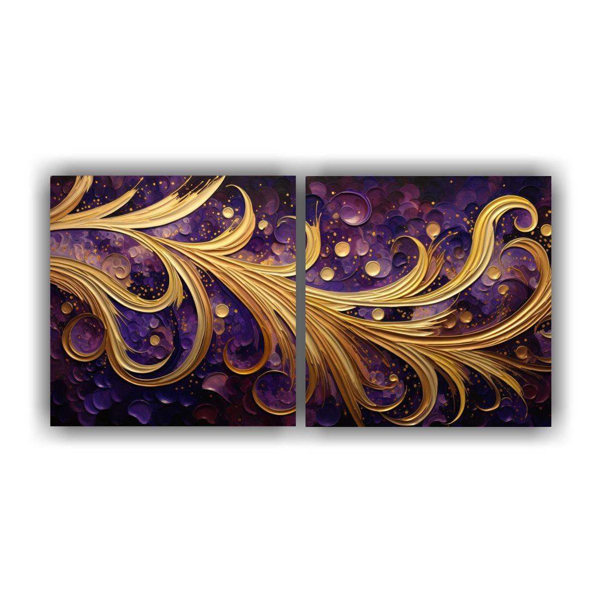 Cuadros Decorativos Dibujo Espirales Y Remolinos 40x20 Cm-0